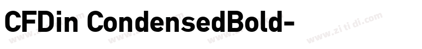 CFDin CondensedBold字体转换